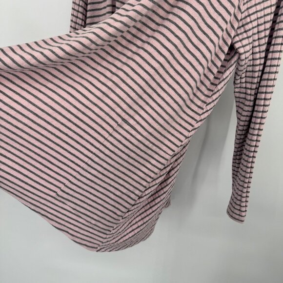 Chicos 3 Zenergy 2 pc Pink Gray Striped  Cardigan knit  top tank Womens Size XL - Picture 6 of 13